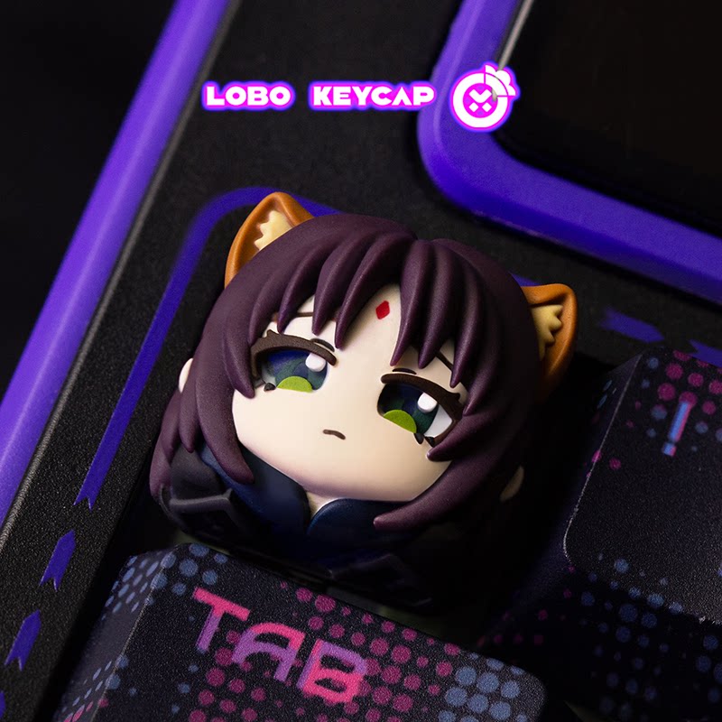 Gaming Accessories In China - Lobo Keycap Creatieve Anime Artisan Keycap