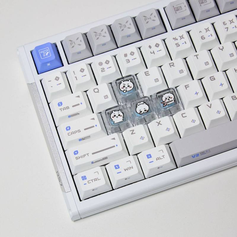 Gaming Accessories For Room - Chiikawa 4 stuks handgemaakte transparante pc-keycaps