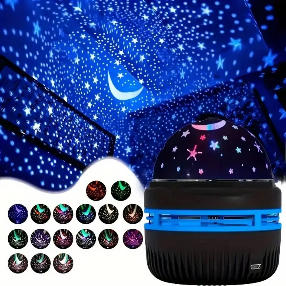 Accessories For Your Gaming Room - LED Sterrennachtlampje Draagbare USB Tafellamp Projector