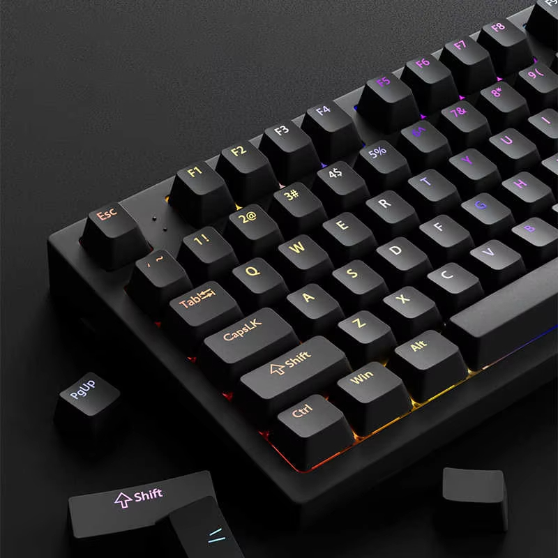 Gaming Accessories Aesthetic - 130+ toetsen Zwart Custom Double Shot