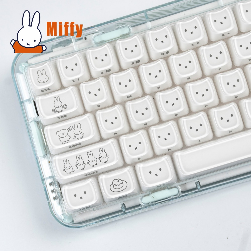 Kawaii Miffy Keycaps Schattig  - Gaming Accessories Aesthetic recensie en prijs