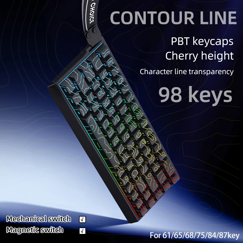 Contour KM98 PBT Keycaps-perfe - Gaming Accessories Aesthetic recensie en prijs