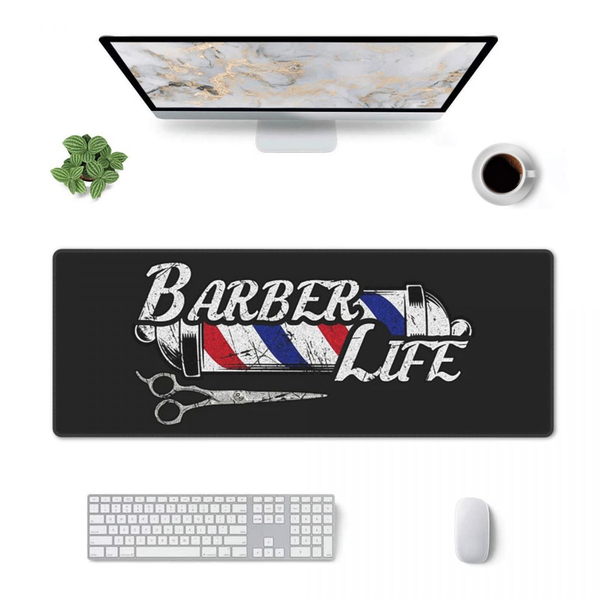 Grote muismat met kapperssalon - Gaming Accessories Shop recensie en prijs