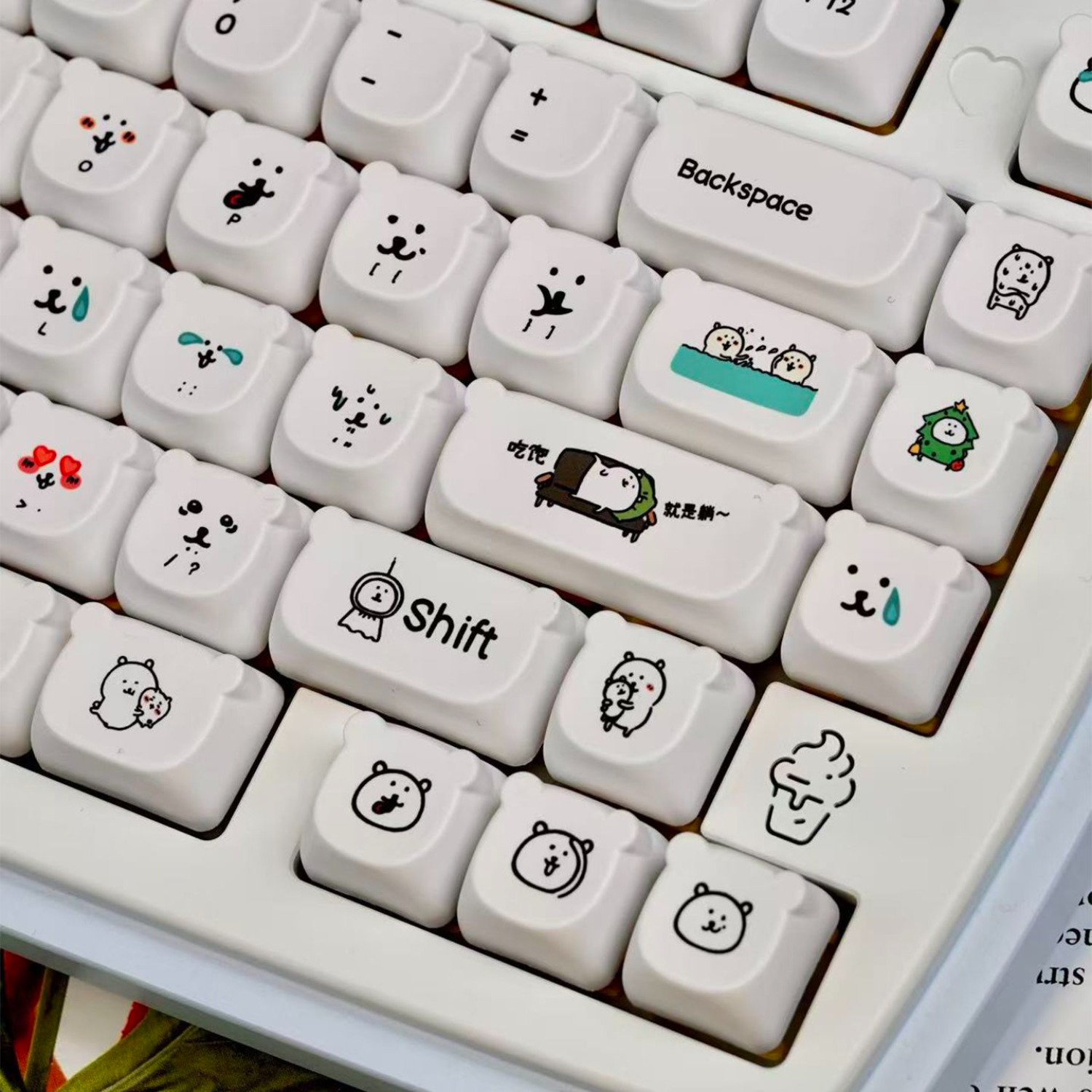 Kawaii Cartoon Joke Beer PBT K - Gaming Accessories Aesthetic recensie en prijs