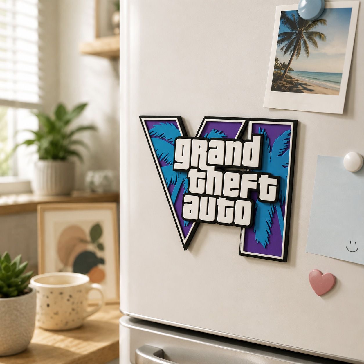 GTA6 3D-geprinte logo magnetis - Gaming Accessories For Room recensie en prijs