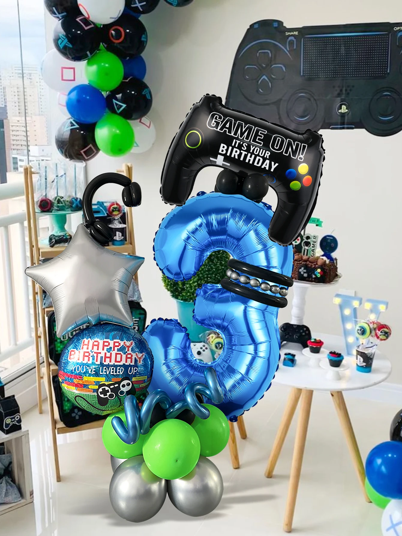 32-delige game-thema verjaarda - Gaming Accessories For Room recensie en prijs