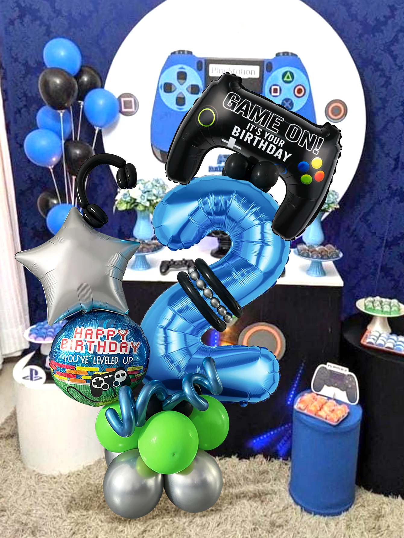32-delige game-thema verjaarda - Gaming Accessories For Room recensie en prijs